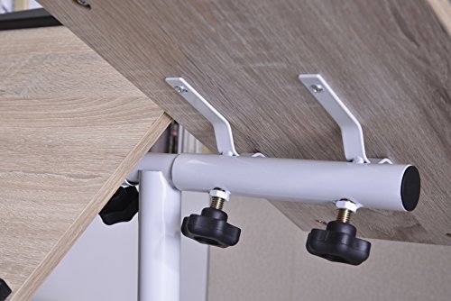 SixBros. Laptoptisch Projektionstisch Eiche/Weiß Holzoptik – B-001N/2079 - 5