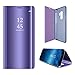Produktbild Ouneed® Für Samsung Galaxy S9 Plus 6.2 Zoll Hülle , Geschenk glitzer Luxury Smart window Sleep Wake UP Flip Leather Case Cover für Samsung Galaxy S9 Plus 6.2 Zoll (Lila)