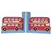 Big Red Bus Wooden Bookends