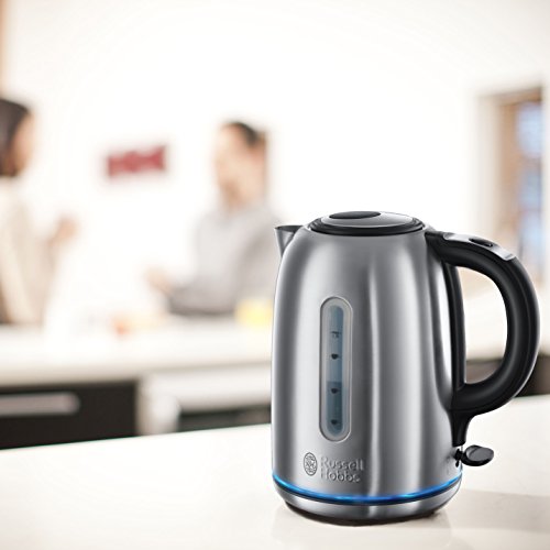 Russell Hobbs 20460-56 Buckingham Wasserkocher (Schnellkochfunktion, 3 kW) mit Quiet-Boil-Technologie Edelstahl silber/schwarz - 6