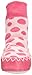 Mocc Ons Moccasin Style Slipper Socks - 6-12 Months, Pink Spots