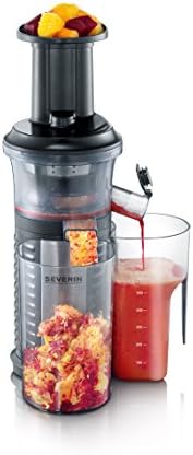 Severin SM 3569 2-in-1 Slow Juicer, 150 W, Black/Stainless Steel