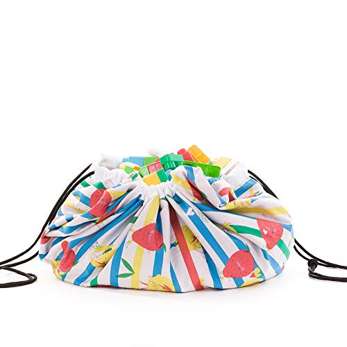 Saco recoge juguetes Manta organizador alfombra con cuerdas lavable resistente Varios Modelos Fabricado en España (Bowie & Lennox)