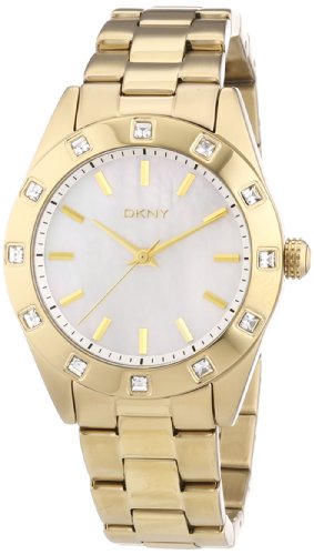 DKNY Damen-Armbanduhr Analog Quarz Edelstahl beschichtet NY8661