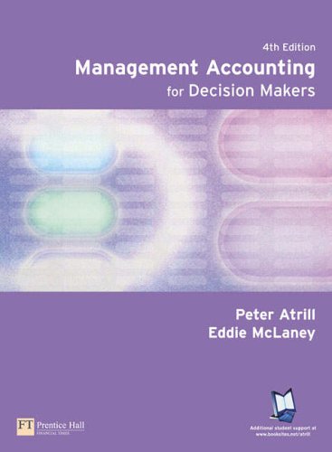 Book's Cover ofManagement Accounting for Decision Makers