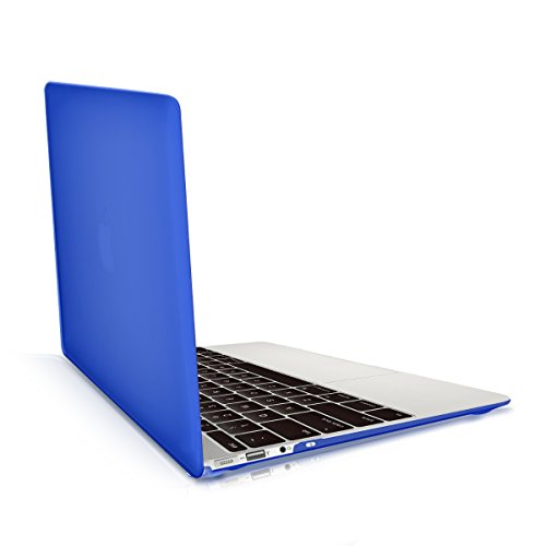 kwmobile Hardcase Laptop Hülle für Apple MacBook Air 13" (ab Mitte 2011) - Dunkelblau dünne gummierte Schutzhülle Cover Case Tasche