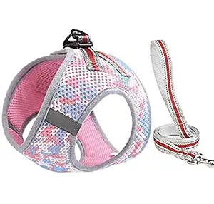 KUTKUT Adjustable , Breathable Corduroy Straps Pet for Walking Escape Proof Vest Harnesses for Small -Medium Dogs / Cats (Size XL, Chest Size: 51cm -56 cm)