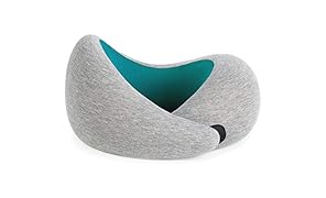 OSTRICHPILLOW GO Cuscino da viaggio portatile visco-elastico con memory foam, per rilassare collo in aereo, treno, auto