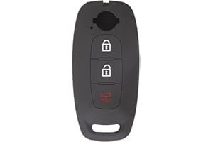 OTMIK Funda de Silicona para Llaves de Coche para Nissan Qashqai Altima 2023 Llave Accesorios Shell (Negro)