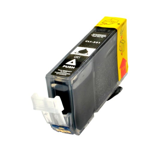 Tintenpatrone für Canon CLI-521 GY PIXMA MP980 MP990 - 2937B001 - Grau