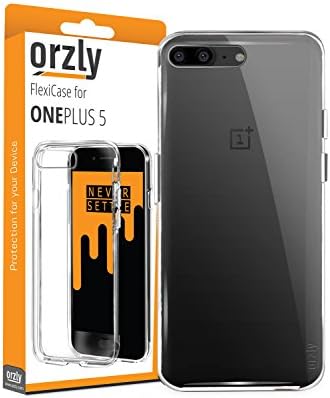 ORZLY® OnePlus 5 Case, FlexiCase for OnePlus 5 - CLEAR [Slim-Fit] Protective [Anti-Scratch] Flexible Skin Case Cover for New 2017 Oneplus 5 Smartphone