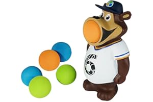 Plopper Bär Leif Sportbär - lustiges Spielzeug für draußen und drinnen|Ballspiele Mädchen und Jungen ab 4 Jahren | Geburtstagspiele Spiele für Kinder mit Ball -Strandspielzeug