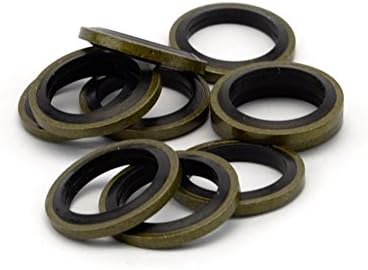 10 Pack of M16 Rubber Bonded Washers 16mmID 22mmOD x1.8mm, Motorcycle Banjo Bolt Seals, Quad Bike, Scooter