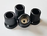 Rubber Walking Stick Ferrule 19MM Pack of 4 Heavy Duty Cane Crutch Pad Zimmer Bottom Protector End Black ColourTyagi Racing®