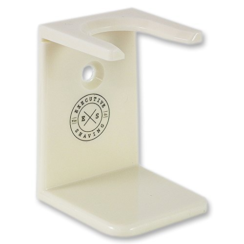 Executive Shaving Universal Shaving Brush Stand In Cream Acrylic