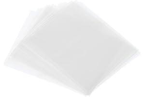 PATIKIL 45x40mm Perforado Retráctil Bandas, 400 Paquete PVC Calor Retráctil Envoltura Banda Ajuste Tapa Diámetro 0.87 a 1.06 Pulgadas para Frascos Latas, Trasparente