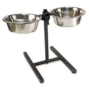 Arquivet 8435117804753 – Soporte Alto INOX 2 comederos 2,8l