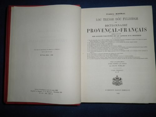 Download Lou Tresor dóu Felibrige ou Dictionnaire provençal-français : Embrassant les divers dialectes de la langue d'oc moderne Download Lou Tresor dóu Felibrige ou Dictionnaire provençal-français : Embrassant les divers dialectes de la langue d'oc moderne