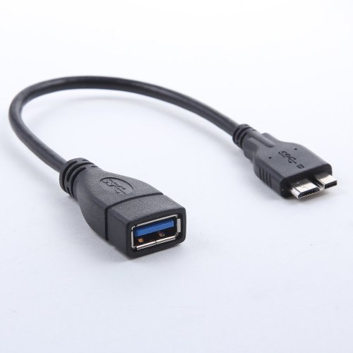 IVSO® Mikro USB 3.0 Host OTG Kabel/Adapter für Samsung Galaxy Note Pro 12.2/Galaxy Tab Pro 12.2 Tablet PC/Asus T100CHI Tablet, Samsung Galaxy Note 4 etc, Schwarz - 4