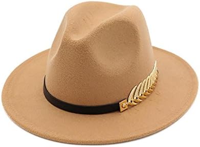 Women Fashion Vogue Vintage Cute Trendy Bowler Wool Derby Hat , camel
