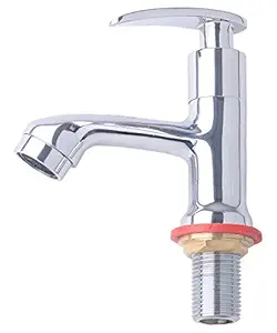 SHRUTI (Ranger) KWID Model Pillar Bib Cock/Taps with Wall Flange, Brass Taps Made by 100% Brass Honey Heavy Duty -(R-403)