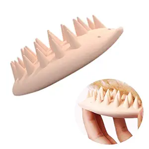 COZYMATE Cat Brush for Shedding and Grooming, Ultra-Soft Silicone Washable Dog Cat Massage Bath Brush - Safe & Efficiently Removes Loose Short Hair (Pink)