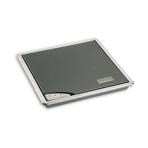 Elektronische Kchen-Einbauwaage schwarz/Edelstahl