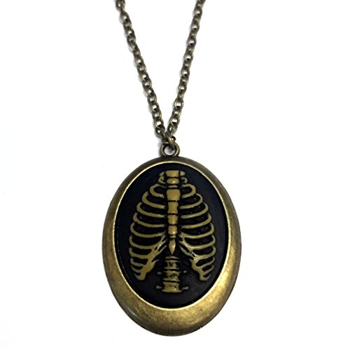 Rib Cage Vintage Style Cameo Necklace