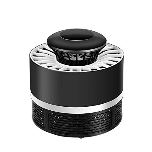Preisvergleich Produktbild Millent Haushaltsstummschaltung Sicherheits-Moskito-Mörder-Licht 5W USB intelligent optisch kontrolliertes AntiMosquito-Abwehrmittel Insektentötungslampe (Color : Black)