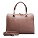 Produktbild Su.B für Damen frauen 14 oder 13,3 inch Laptoptasche Notebooktasche Handtasche aktentasche mit Schultergurt echtes Leder – Made in Italy - Braun