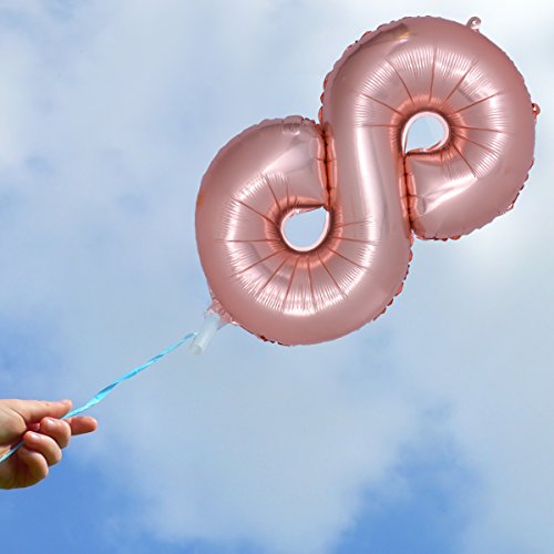 NUOLUX Numéro Foil Ballon pour Fête Festival Anniversaire Décorations-8