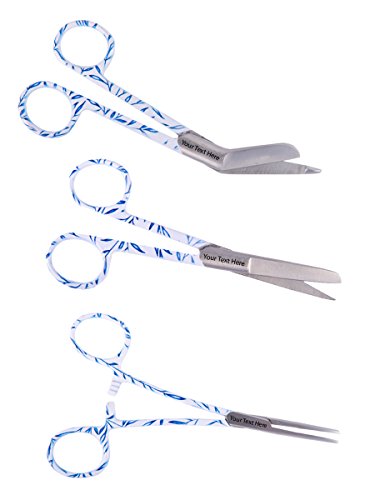 Set de tijeras de enfermería + GRABADO GRATUITO (Porcelana)