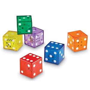 Learning Resources Dados Jumbo con Dado en el Interior