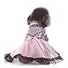 Produktbild YWLINK Party Hochzeit Kleid Creative Sexy Spitze Patchwork Haustier Liebesherz Rock Haustier Hunde Elegant Bow KostüMe(Rosa,M)