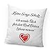 Produktbild clothinx Keine Sorge Schatz Ich Werde Dich Für Den Rest Deines Lebens Nerven Deko-Kissen mit Füllung Bedruckt Perfekt Als Valentinsgeschenk