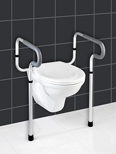 WENKO 20925100 WC-Stützhilfe Secura, Aluminium, 55.5 x 71-81.5 x 48 cm, Aluminium - 2