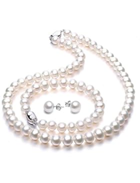 Perlenkette Perlen Halskette mit Süßwasserzuchtperlen bei VIKI LYNN