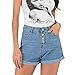 Produktbild Jeansshorts Damen Kurz Sexy UFODB Frauen Sommer Casual Caprihose Slim Fit Denim Leichte Skinny Mid Waist Hot Pants Shorts Kurze Hose Trousers Jeans-Shorts Hochwertigen