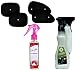 Auto Pearl - Combo Of - Chipkoo Sun Shade Curtain Black Set of 4 , Dash Board Polish White And Go Air Freshner 200ml Car/Home/Office Perfume RS.826.00