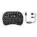 Produktbild Rii I8 + Bluetooth Wireless Keyboard 92 Tasten Hintergrundbeleuchtung Touchpad Multimedia Key (Farbe: Schwarz)