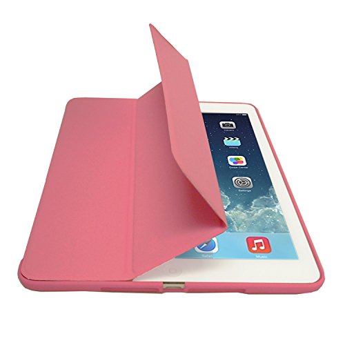 Khomo iPad Air 1 Hülle Case Rosa Gehäuse mit doppelten Schutz ultra dünn und leicht, Smart Cover – Dual Pink - 3