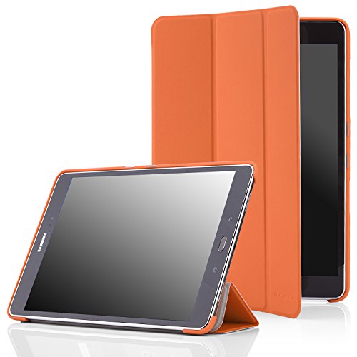 MoKo Samsung Galaxy Tab A 9.7 Hülle - Ultra Slim Lightweight Schutzhülle Smart Cover mit Auto Schlaf / Wach Funktion und Standfunktion für Galaxy Tab A 9.7 Zoll T550 Tablet-PC, Orange