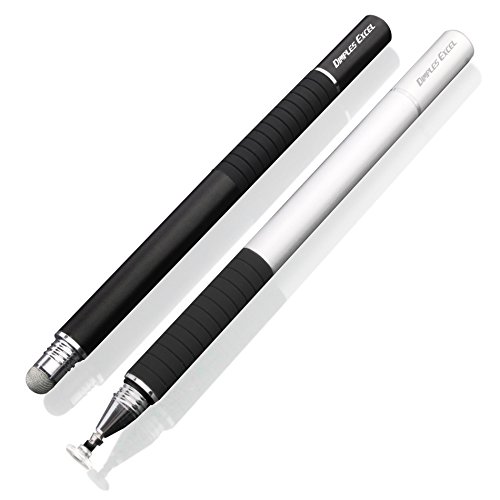 Dimples Excel Präzision Stylus pen Eingabestifte for Ipad Pro Kindle Tablet Touchscreen Smartphone mit Ersatzspitzen (Schwarz + Silber) - 6