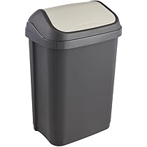 BIDONE IN PLASTICA 100 LT CON COPERCHIO BASCULANTE NERO