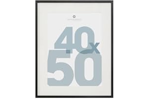 Paris Prix Atmosphera Créateur d'intérieur - Cadre Photo en Verre Manu 40x50cm Noir