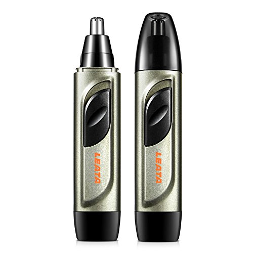 Preisvergleich Produktbild Nasenhaartrimmer mit Wasserabweisendem Edelstahl Nasen und Ohren Haartrimmer Rotations-schneidsystem Nasenhaarschneider Netzanzeigeleuchte Haarentferner Batteriebetrieben