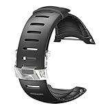 Suunto Unisex Silikonarmband Core Graphite, Schwarz, One Size, SS013336000