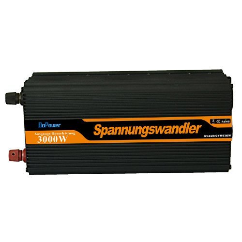 Generic Onduleur 3000 W convertisseur de tension DC 12V à AC 230V onde sinusoïdale modifiée
