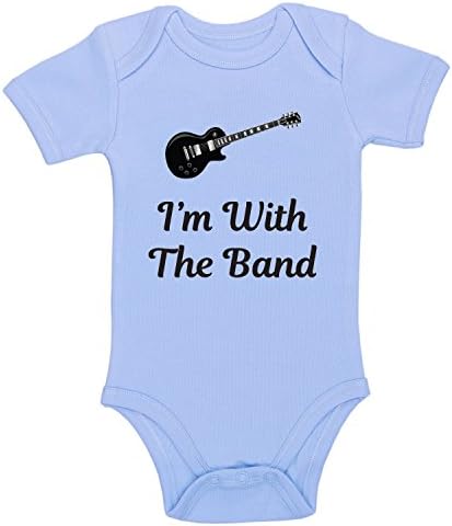 ZiChuangD Funny I'm with The Band Bodysuit Cute Infant One-Piece Baby Bodysuit Baby Romper