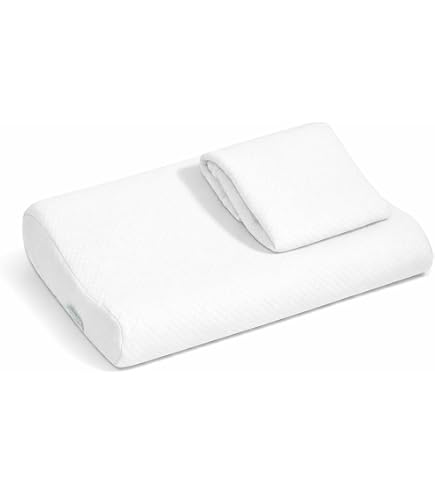 Bonmedico Dreamy Oreiller Cervical Mousse Mémoire De Forme – Ergonomique 7/10 Cm, Idéal Dos & Côté, Sommeil Réparateur Sans Douleur
